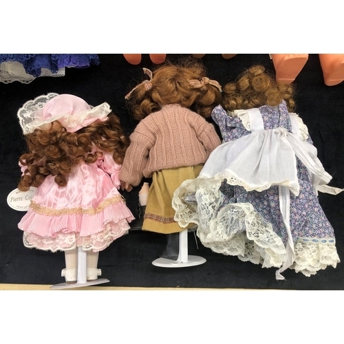 2078 - Stewart Ross Vanity Fair doll, Pauline, 2 Leonardo Collection dolls, The House of Valentina Rianna d... 