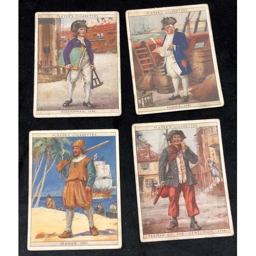 2204 - 4 Player's Cigarette cards and a quantity of Brooke Bond Tea cigarette cards, British Costume, Briti... 