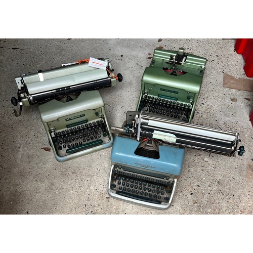 2064 - An Imperial 66 typewriter, another similar typewriter and a Remington Standard typewriter (all in ne... 