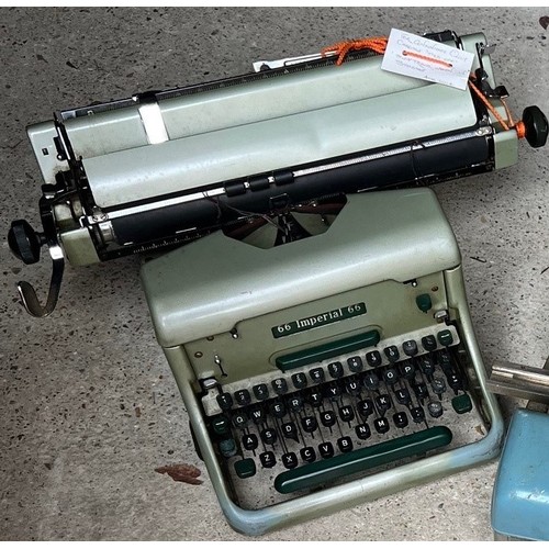 2064 - An Imperial 66 typewriter, another similar typewriter and a Remington Standard typewriter (all in ne... 