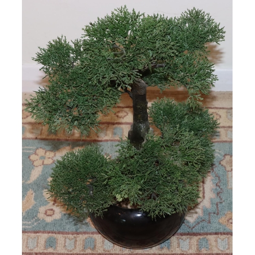 3028 - An artificial bonsai tree in a pot, approximately 48cm high. (This item is not held by PF Windibank ... 