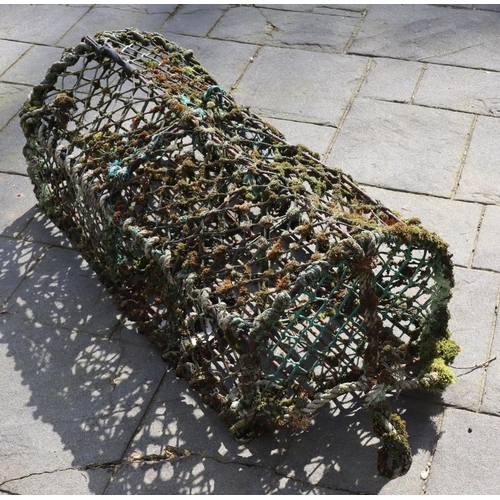 3132 - A fisherman's crab/lobster pot, 92cm wide, 35cm high, 44cm deep. (This item is not held by PF Windib... 