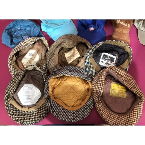 3093 - A quantity of various hats including Christy's straw hat (6 3/4), Christy's Typhoon 4658 (6 3/4), Th... 