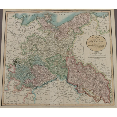 665 - J Cary early 19th Century hand coloured map 