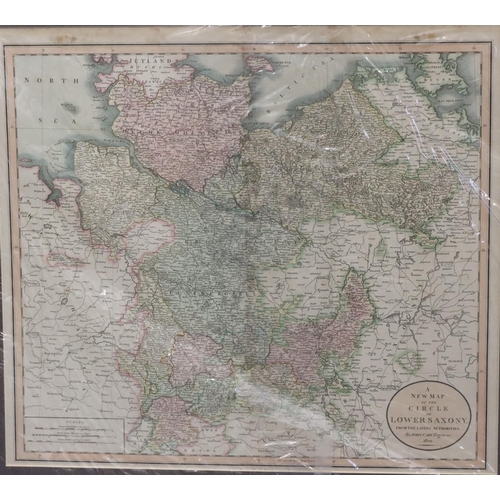 667 - John Cary early 19th Century hand coloured map 