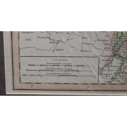 667 - John Cary early 19th Century hand coloured map 