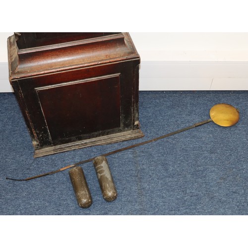 677 - John Millard, Tewkesbury, 19th Century mahogany 8-day striking longcase clock with circular brass di... 