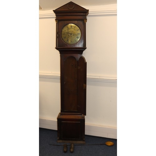 677 - John Millard, Tewkesbury, 19th Century mahogany 8-day striking longcase clock with circular brass di... 