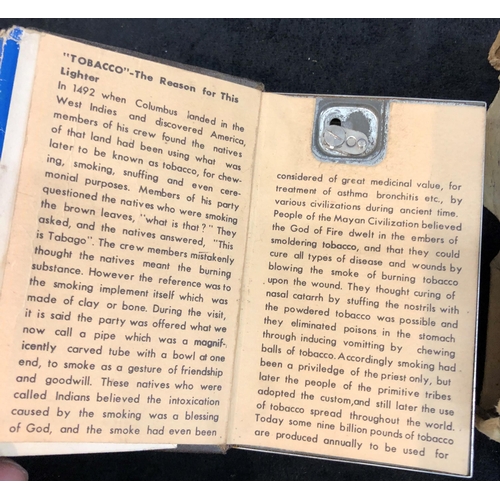 3325 - A novelty cigarette lighter, in the form of a book titled 'Book of Smoking