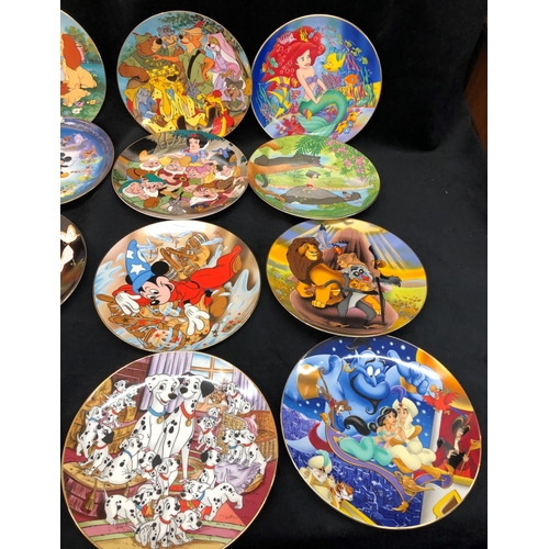 3329 - 22 various Disney plates, including The Bradford Exchange Share the Laughter 7225B, Cartoon Classics... 