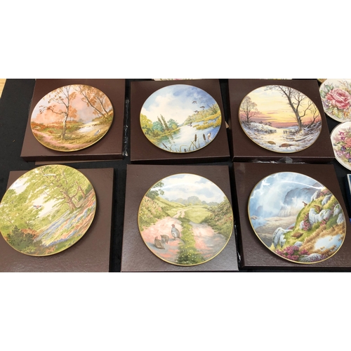 3335 - 6 Royal Doulton At Peace With Nature plates, all boxed, 2 RHS 