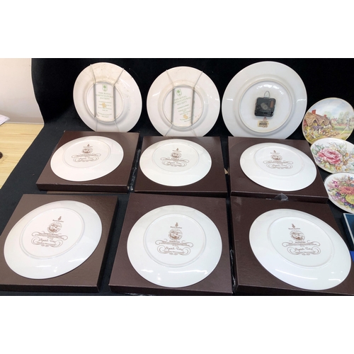 3335 - 6 Royal Doulton At Peace With Nature plates, all boxed, 2 RHS 