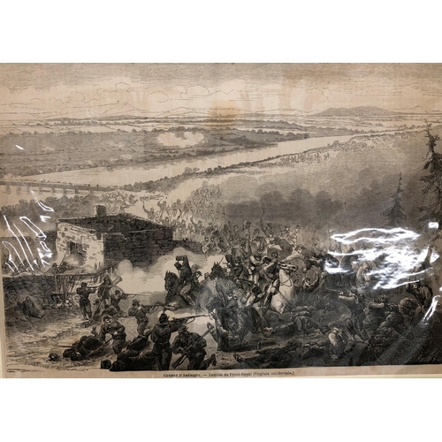 3394 - A quantity of unframed prints mostly French prints depicting The American war etc.