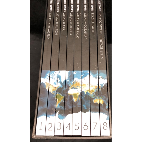 3401 - The Times Atlas of the World 11th edition in hard cover (slight damage) and The Times The World box ... 