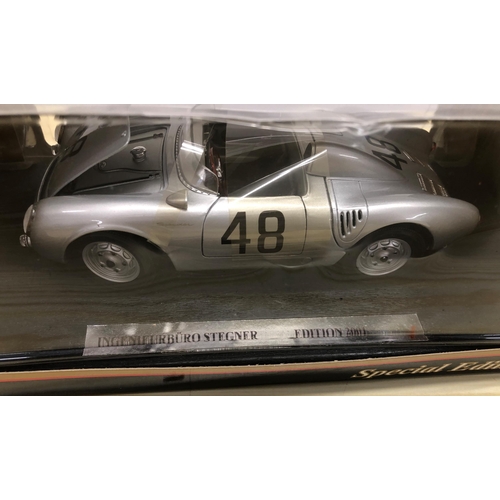 3428 - A Special Edition Maisto 1/18 Scale Model Car 31871 - 1955 Porsche 550 A Spyder Buenos Aires, Ingeni... 