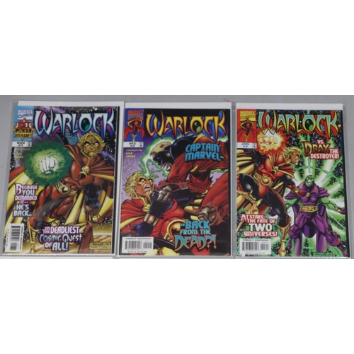 4018 - 4 Marvel comics Young Guns 04 Sketchbook, Valkyrie Jan 97 and a set of 4 Marvel Warlock Nov 1, Dec 2... 