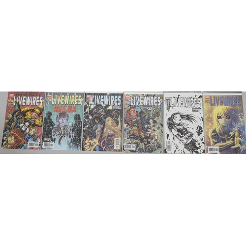 4036 - A set of 6 Marvel comics Iron Fist 2004, numbers 1 to 6, a set of 6 Marvel comics Livewires 2005, nu... 