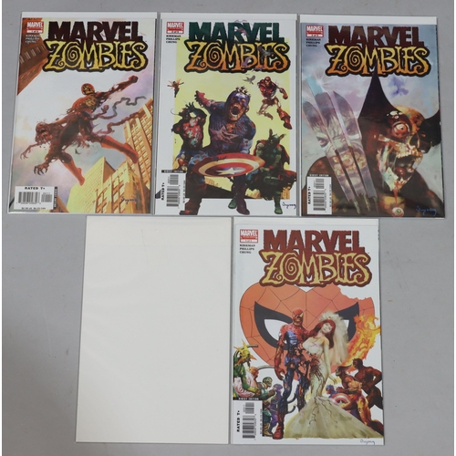 4038 - A set of 5 Marvel comics Zombies, Robert Kirkman 2005, Complete set numbers 1 to 5, all wrapped and ... 