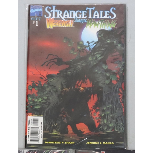 4051 - 3 Marvel comics Strange Tales starring Werewolf and Man-Thing, Sept 1, Oct 2 x 2 (3), all wrapped