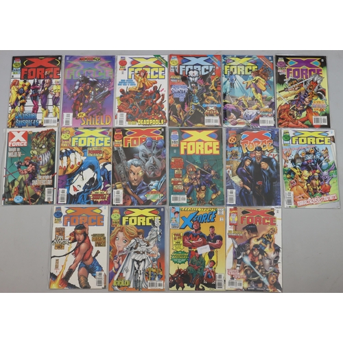 4057 - A running set of 15 Marvel comics X-Force X-Men, 1996/97, numbers 54 to 67, 1 x X-Force Flashback, J... 