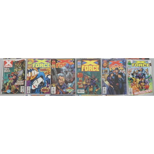 4057 - A running set of 15 Marvel comics X-Force X-Men, 1996/97, numbers 54 to 67, 1 x X-Force Flashback, J... 