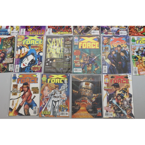 4057 - A running set of 15 Marvel comics X-Force X-Men, 1996/97, numbers 54 to 67, 1 x X-Force Flashback, J... 