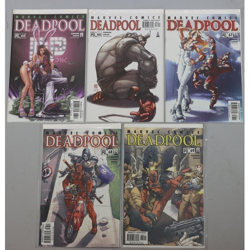 4065 - A set of 5 Marvel comics 