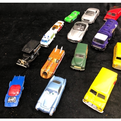 3285 - A quantity of various loose toy and model cars, including a Cadbury tanker, Beano van, Royal Automob... 