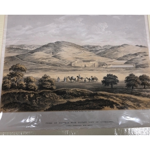 3392 - A large quantity of unframed prints of Israel and surrounding areas, Nazareth, Bethlehem, Hebron, Na... 