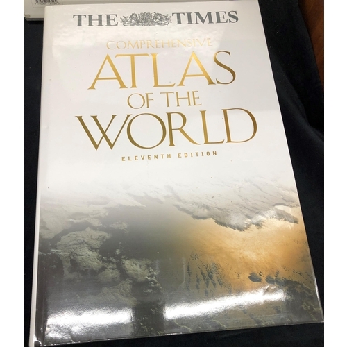 3401 - The Times Atlas of the World 11th edition in hard cover (slight damage) and The Times The World box ... 