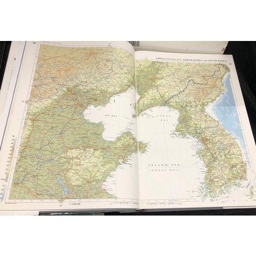 3401 - The Times Atlas of the World 11th edition in hard cover (slight damage) and The Times The World box ... 