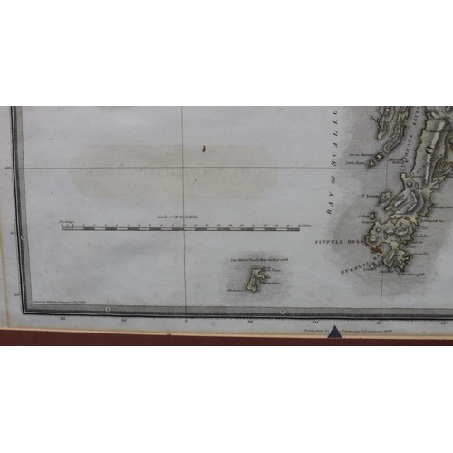 3441 - John Thomson, 19th Century coloured map 