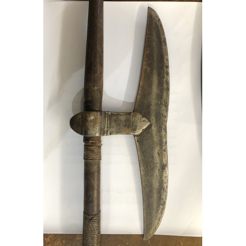 533 - 3 various African tribal axes, longest 93cm (3)