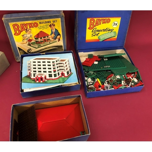 3 Bayko Building sets.