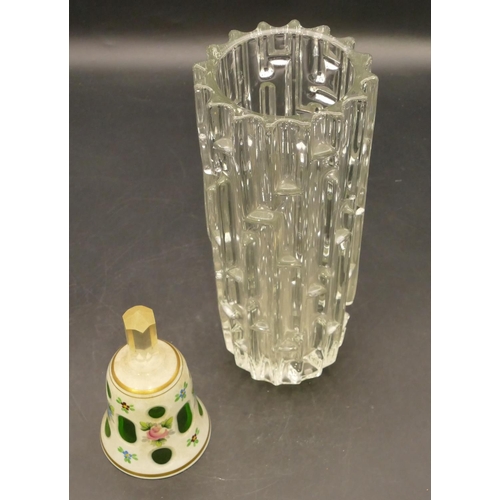 4237 - A vintage Czech style clear glass 