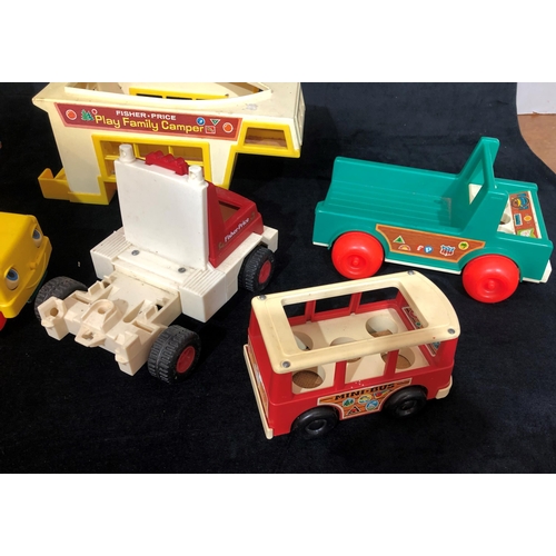 4046 - 2 Fisher Price Music teaching clocks and various other Fisher Price toys etc. (All generally worn)