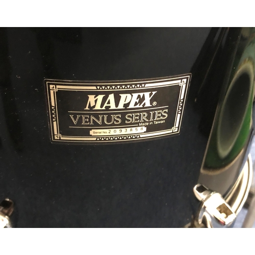 4072 - A Mapex Venus Series 5-piece drum set, serial number 2093858, with practice symbols, stool (small te... 