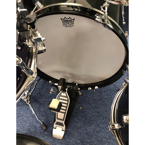 4072 - A Mapex Venus Series 5-piece drum set, serial number 2093858, with practice symbols, stool (small te... 