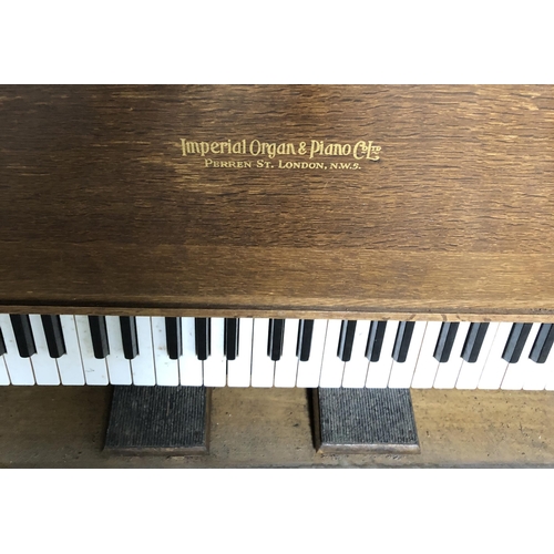 4096 - An Imperial Organ and Piano Company Limited portable folding pump organ, housed in wooden cased box ... 