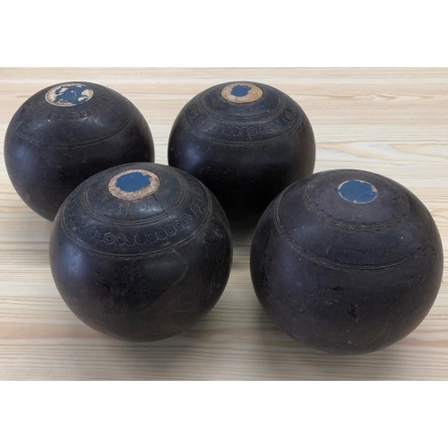 4026 - 4 Crown Green bowling balls