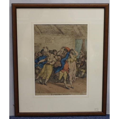 181 - Rowlandson, 19th Century coloured engraving 