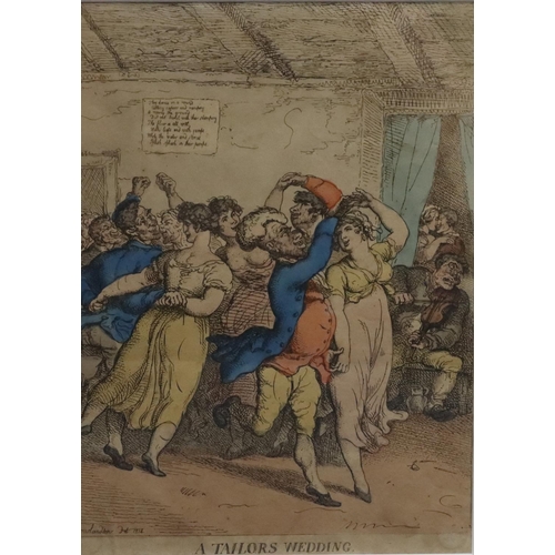 181 - Rowlandson, 19th Century coloured engraving 