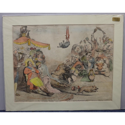 183 - James Gillray coloured print 