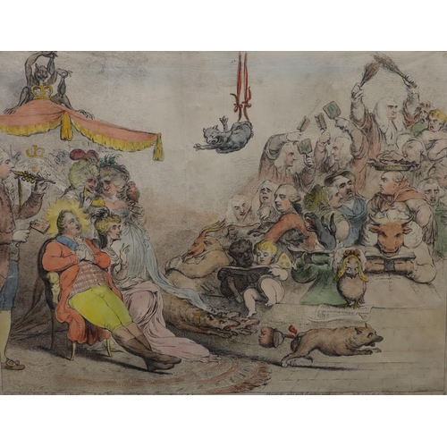 183 - James Gillray coloured print 