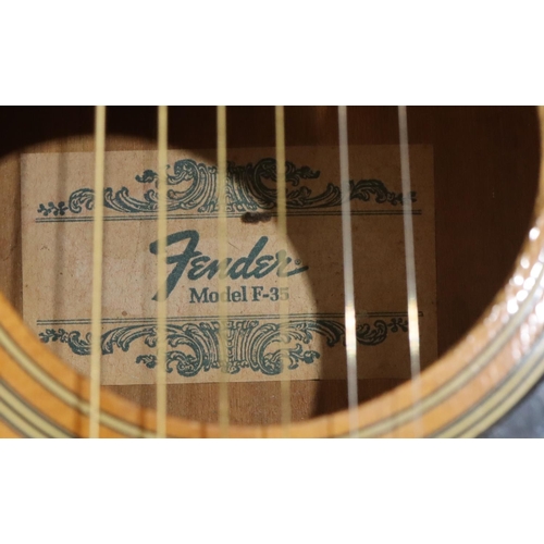 632 - A Fender model F-35 6-string guitar, 105cm long overall