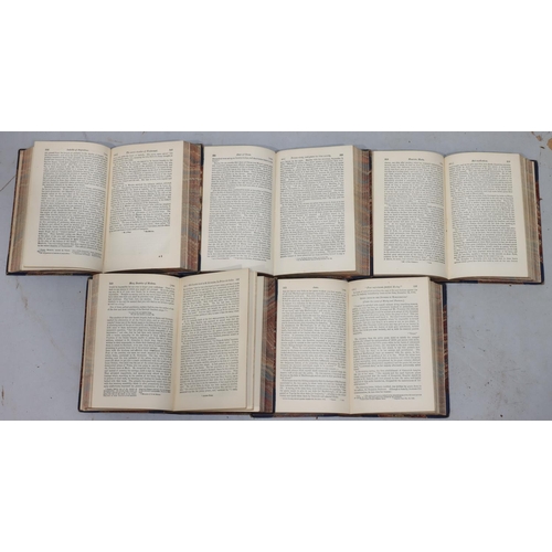 667 - 5 19th Century part leather bound books 