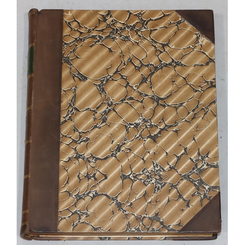 679 - A 19th Century part leather bound book, 