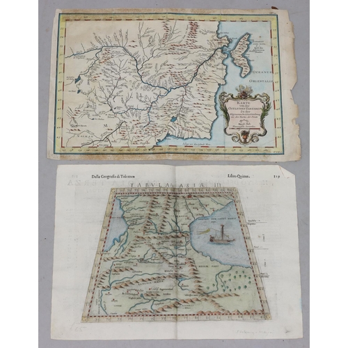 680 - A 19th Century hand coloured map 