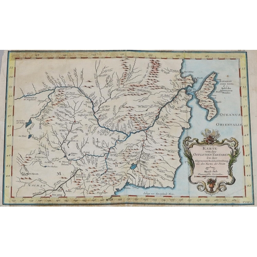 680 - A 19th Century hand coloured map 