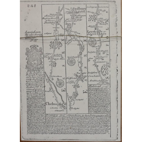 701 - A set of 3 early Continental hand coloured small maps 